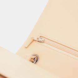 Pre Owned Chanel Beige Jumbo Classic Lambskin Double Flap