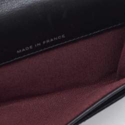 Pre Owned Chanel Black Quilted Leather CC Compact Wallet