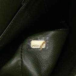 Pre Owned Chanel Black Medium Chevron Calfskin Coco Pleats Double Flap