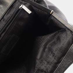 Pre Owned Chanel Black Lambskin Camellia Handbag