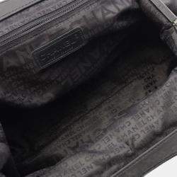 Pre Owned Chanel Black Lambskin Camellia Handbag