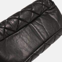 Pre Owned Chanel Tote Bag Black Calfskin Tote Handbag