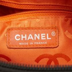 Pre Owned Chanel Cacao/Beige Quilted Leather Cambon Ligne Bowler Bag