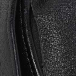 Pre Owned Chanel Black Leather CC Camellia WOC Clutch Bag