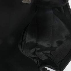 Pre Owned Chanel Black Jersey Strass Old Medium Boy Bag