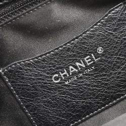 Pre Owned Chanel CC Black Calfskin Tote Handbag