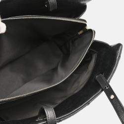 Pre Owned Chanel CC Black Calfskin Tote Handbag