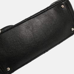 Pre Owned Chanel CC Black Calfskin Tote Handbag