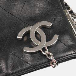 Pre Owned Chanel CC Black Calfskin Handbag