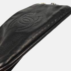 Pre Owned Chanel CC Black Calfskin Handbag