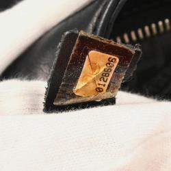 Pre Owned Chanel CC Black Calfskin Handbag