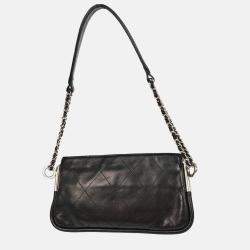 Pre Owned Chanel CC Black Calfskin Handbag