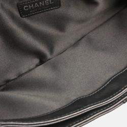 Pre Owned Chanel Ultra Stitch Black Calfskin Shoulder Bag