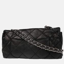 Pre Owned Chanel Ultra Stitch Black Calfskin Shoulder Bag