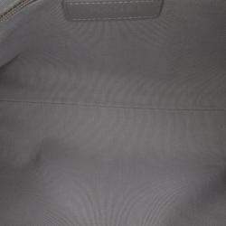 Pre Owned Chanel 20s Bowling Gray Calfskin Leather Shoulder Bag