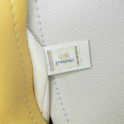 Pre Owned Chanel Coco Beach Ball Yellow Calfskin Leather Crossbody Bag