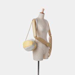 Pre Owned Chanel Coco Beach Ball Yellow Calfskin Leather Crossbody Bag