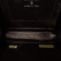 Pre Owned Chanel Choco Bar Lucite Perspex Black Handbag