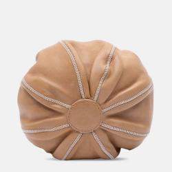 Pre Owned Chanel Sac Cordon Mini Brown Lambskin Satin Reversible Shoulder Bag