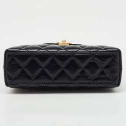 Pre Owned حقيبة شانيل كيلي نانو جلد مبطن أسود تسوق