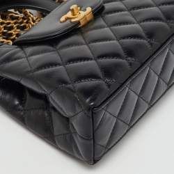 Pre Owned حقيبة شانيل كيلي نانو جلد مبطن أسود تسوق