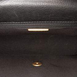 Pre Owned Chanel Black/Gold Calfskin Chevron Rock The Corner Flap Bag