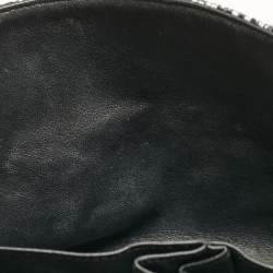 مملوكة مسبقًا Chanel Black/Grey Quilted Tweed Jumbo Classic Double Flap Bag