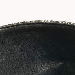 مملوكة مسبقًا Chanel Black/Grey Quilted Tweed Jumbo Classic Double Flap Bag