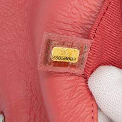 Pre Owned Chanel Pink Crumpled Calfskin Bi Quilted Vintage Full Flap