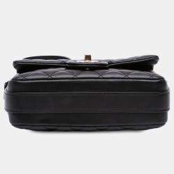 Pre Owned Chanel Black Quilted Calfskin Bolero de Chanel Flap