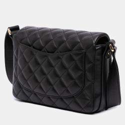 Pre Owned Chanel Black Quilted Calfskin Bolero de Chanel Flap