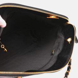 Pre Owned Chanel Black Calfskin Shoulder Bag