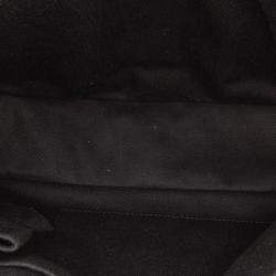 Pre Owned Chanel Black/Grey Quilted Wool and Calfskin Single Flap Bag