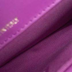 Pre Owned Chanel Purple Leather Chain Mini Crossbody Bag