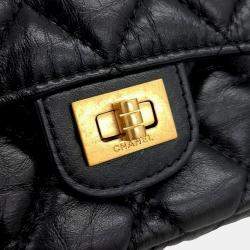 Pre Owned 2.55 Vintage Double Phone Horn Crossbody Bag