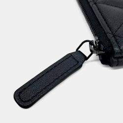 مملوكة مسبقًا حافظة شانيل صغيرة جلد أسود