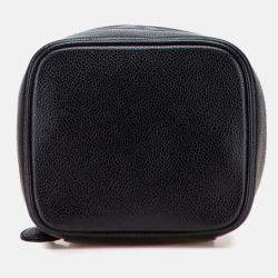 Pre Owned Chanel Black CC Caviar Vanity Case