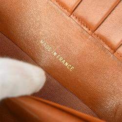 Pre Owned Chanel Brown Lambskin Bicolore Wallet