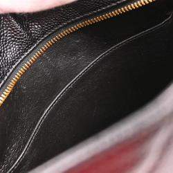 Pre Owned Chanel Black Calfskin Medallion Tote Handbag