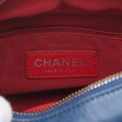 Pre Owned Chanel Gabrielle De Chanel Small Blue Calfskin Hobo Bag