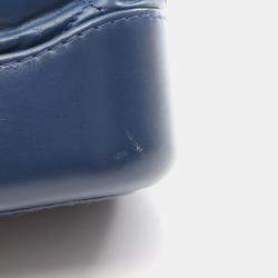 Pre Owned Chanel Gabrielle De Chanel Small Blue Calfskin Hobo Bag