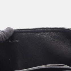 Pre Owned Chanel Kelly Logo Black Calfskin Leather Handbag