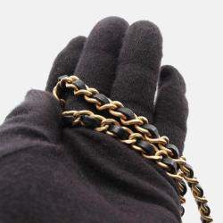 Pre Owned Chanel Matelasse Chain CC Black Velor Handbag