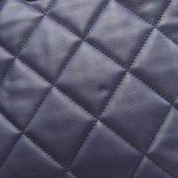 Pre Owned Chanel CC Pearl Multi Chain Navy Lambskin Leather Shoulder Bag