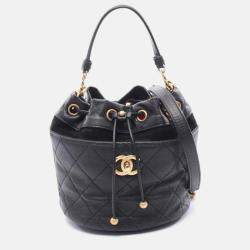 Pre Owned Chanel Matelasse Mini Bucket