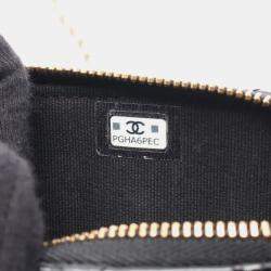 Pre Owned Chanel Matelasse Crossbody Chain Shoulder Bag  Lambskin Black Ghw