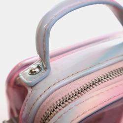 Pre Owned Chanel Filigree Small Pink PVC Vertical Vanity Case