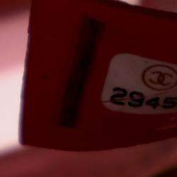 Pre Owned Chanel Filigree Small Pink PVC Vertical Vanity Case