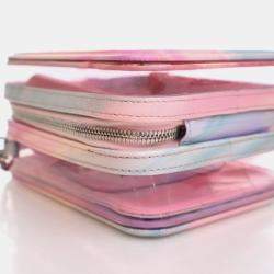 Pre Owned Chanel Filigree Small Pink PVC Vertical Vanity Case