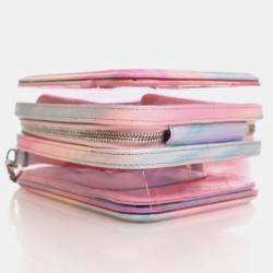 Pre Owned Chanel Filigree Small Pink PVC Vertical Vanity Case